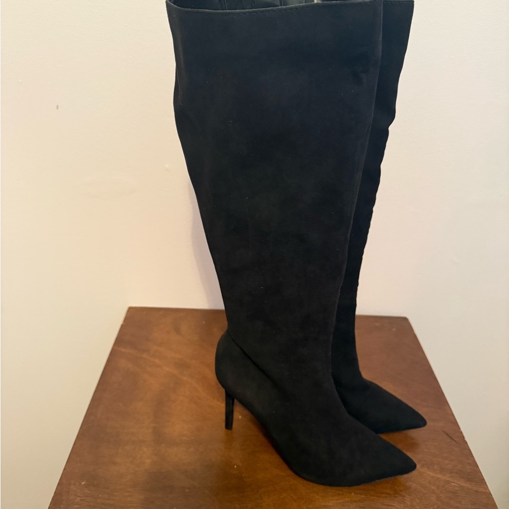 INC International Concepts Black Heeled Boots